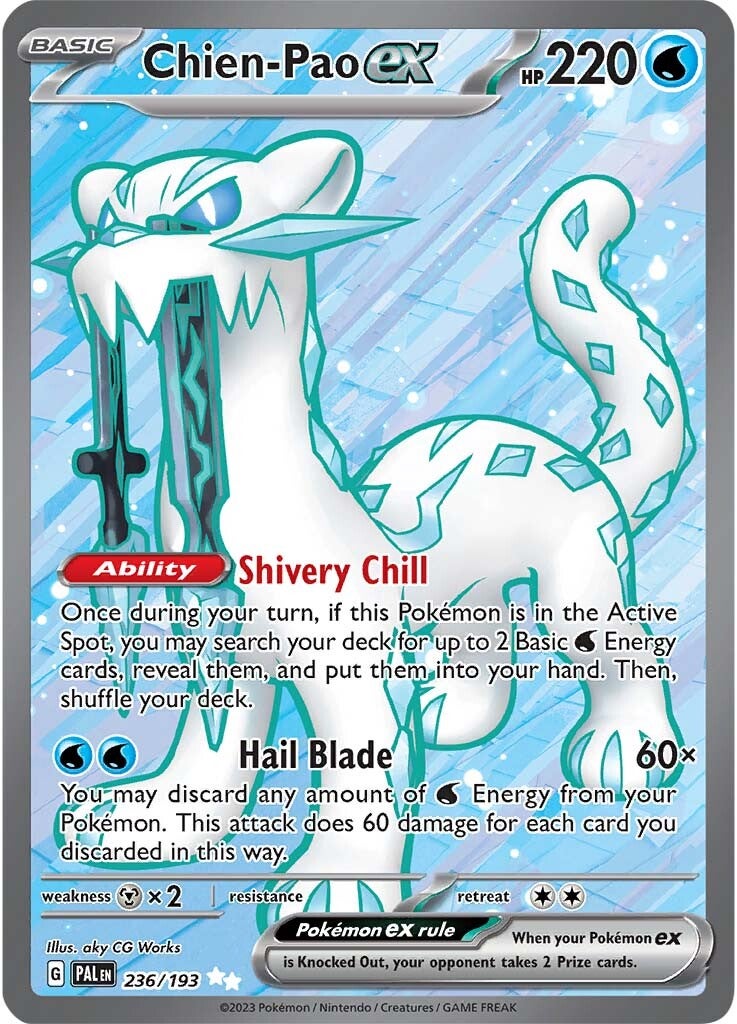 Chien-Pao ex (236/193) [Escarlata y Púrpura: Evolución en Paldea]
