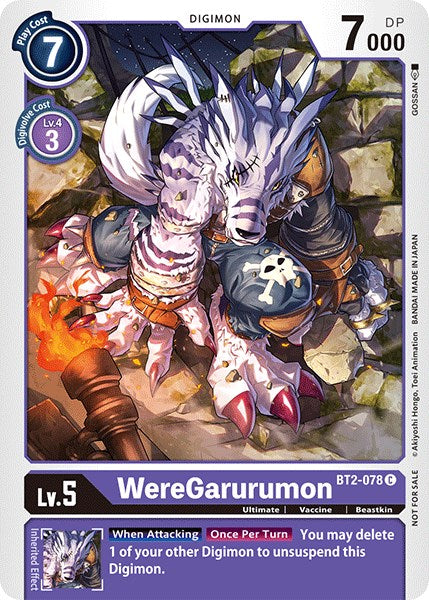 WereGarurumon [BT2-078] (Official Tournament Pack Vol.3) [Promos de lanzamiento del sobre de mejora especial]
