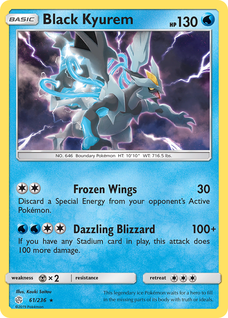 Kyurem Noir (61/236) [Soleil et Lune : Éclipse Cosmique]