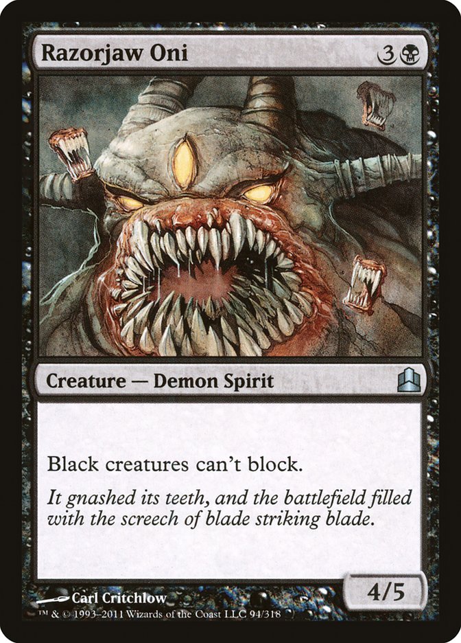 Oni rasoir [Commander 2011]