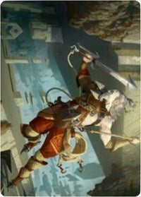 Carta de arte de Mercenario de Peñasco [Serie de arte de Zendikar Rising]