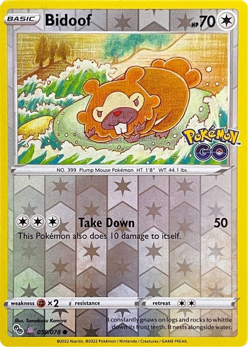 Bidoof (059/078) (Ditto Desmontable) [Pokémon GO]