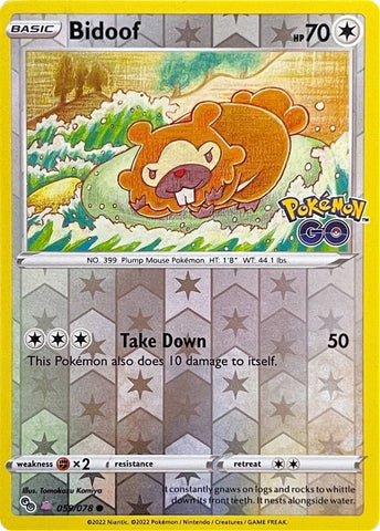Bidoof (059/078) (Ditto Desmontable) [Pokémon GO]