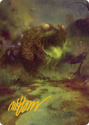 La carte d'art du Monstre de Gitrog (signature estampillée or) [Série d'art de Douxbeurret]