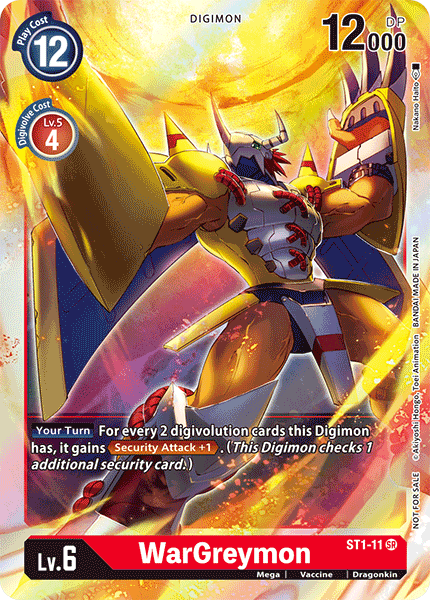 WarGreymon [ST1-11] (Paquete de evento) [Mazo inicial: Promociones de Gaia Red]