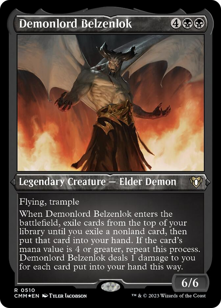 Belzenlok, le seigneur démon (gravure à l'acide) [Masters de Commander]