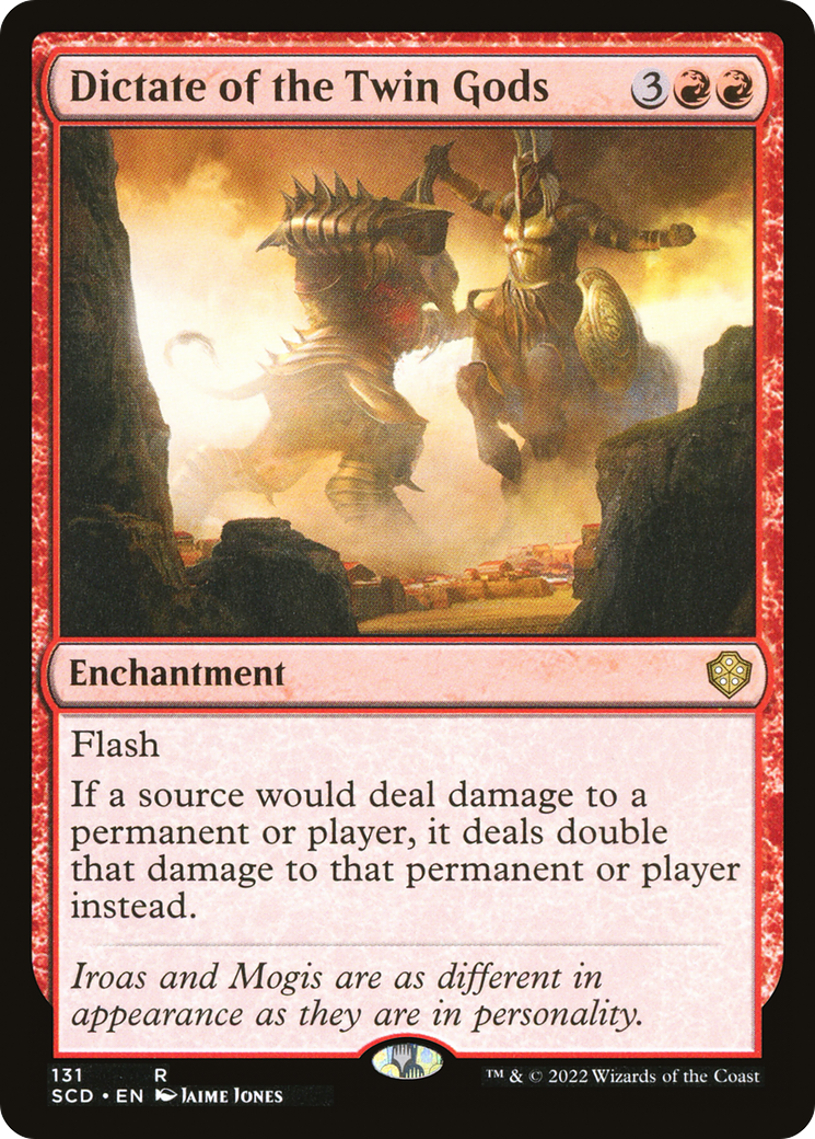 Dictat des Dieux jumeaux [Decks de Commandant pour débutants]