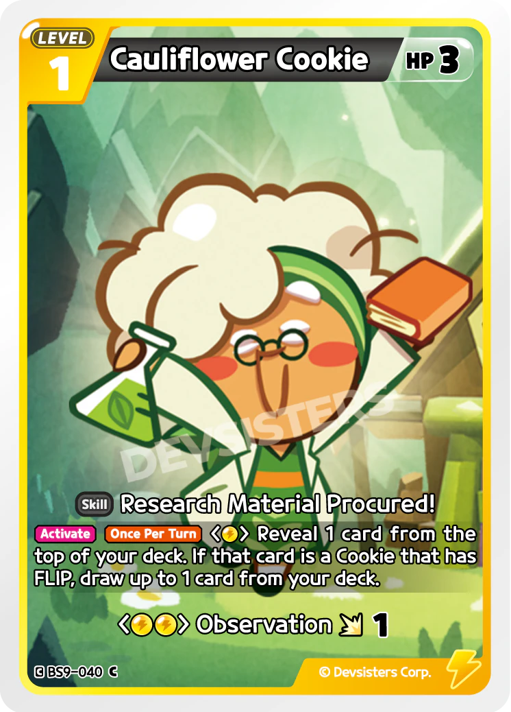 Image for Cauliflower Cookie (BS9-040) (BS9) - CookieRun: Braverse TCG