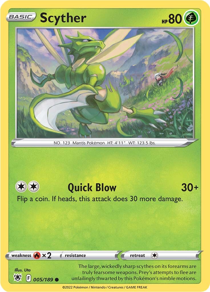 Scyther (005/189) [Espada y Escudo: Resplandor Astral]