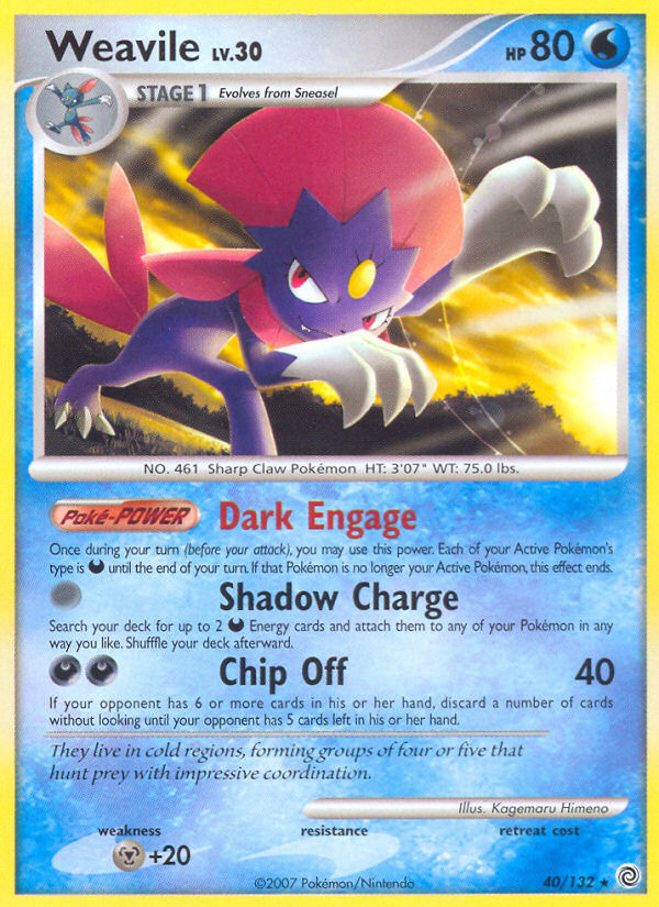 Weavile (40/132) [Diamante & Perla: Maravillas Secretas]