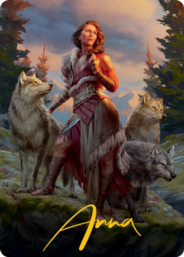 Arlinn, l'espoir de la meute 1 carte artistique (signature estampillée or) [Série artistique Innistrad : Chasse de minuit]