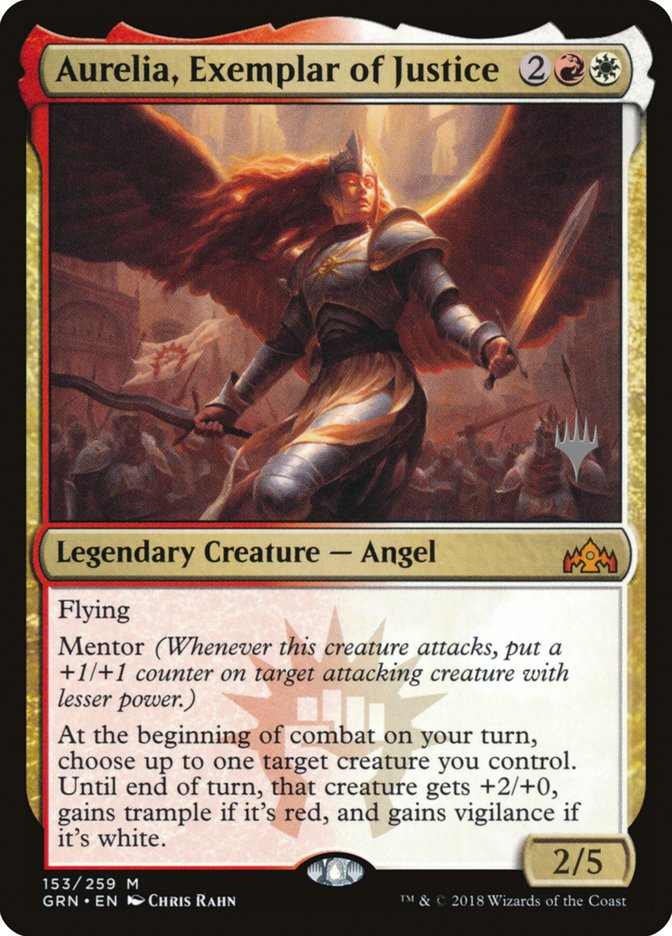 Aurélia, exemple de justice (pack promo) [Promos de Guildes de Ravnica]