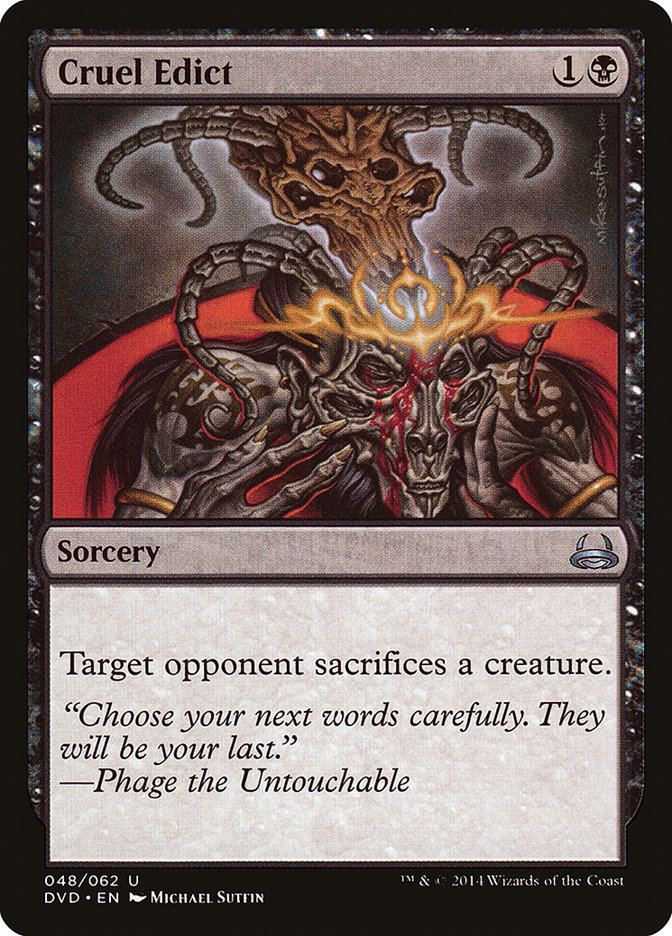 Édit cruel (Divin contre démoniaque) [Anthologie Duel Decks]