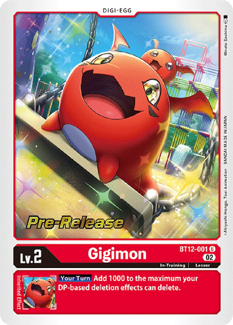 Gigimon [BT12-001] [Cartas de Pre-lanzamiento de Across Time]