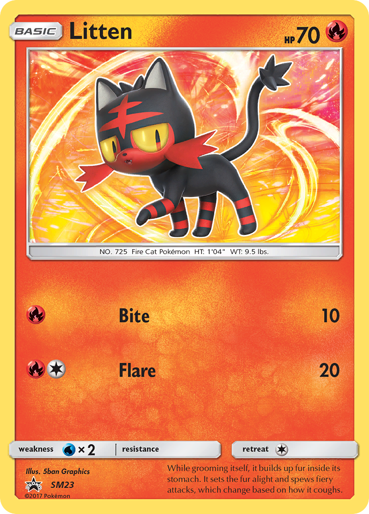 Litten (SM23) [Sol y Luna: Promos de Estrellas Negras]