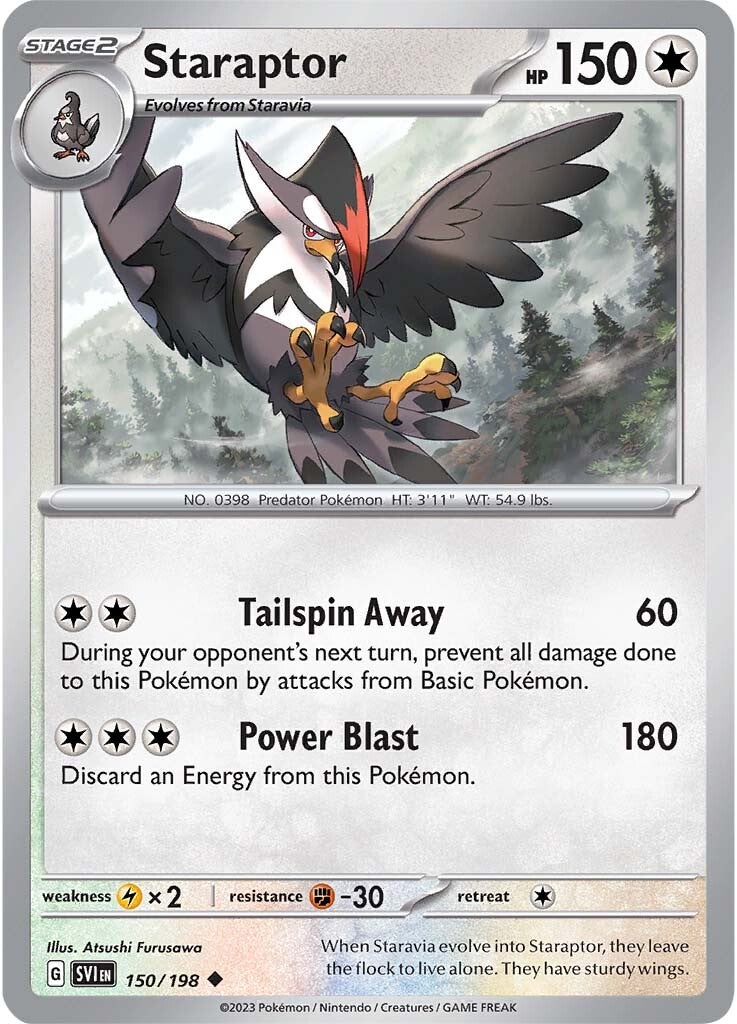Staraptor (150/198) [Escarlata y Púrpura: Set Base]