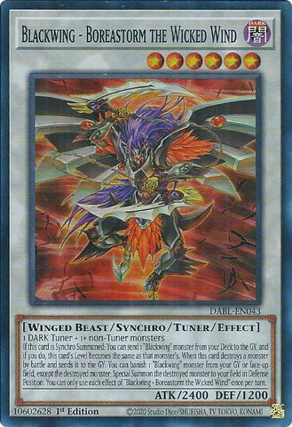 Blackwing - Ventisca Temible el Viento Malvado [DABL-EN043] Super Rara
