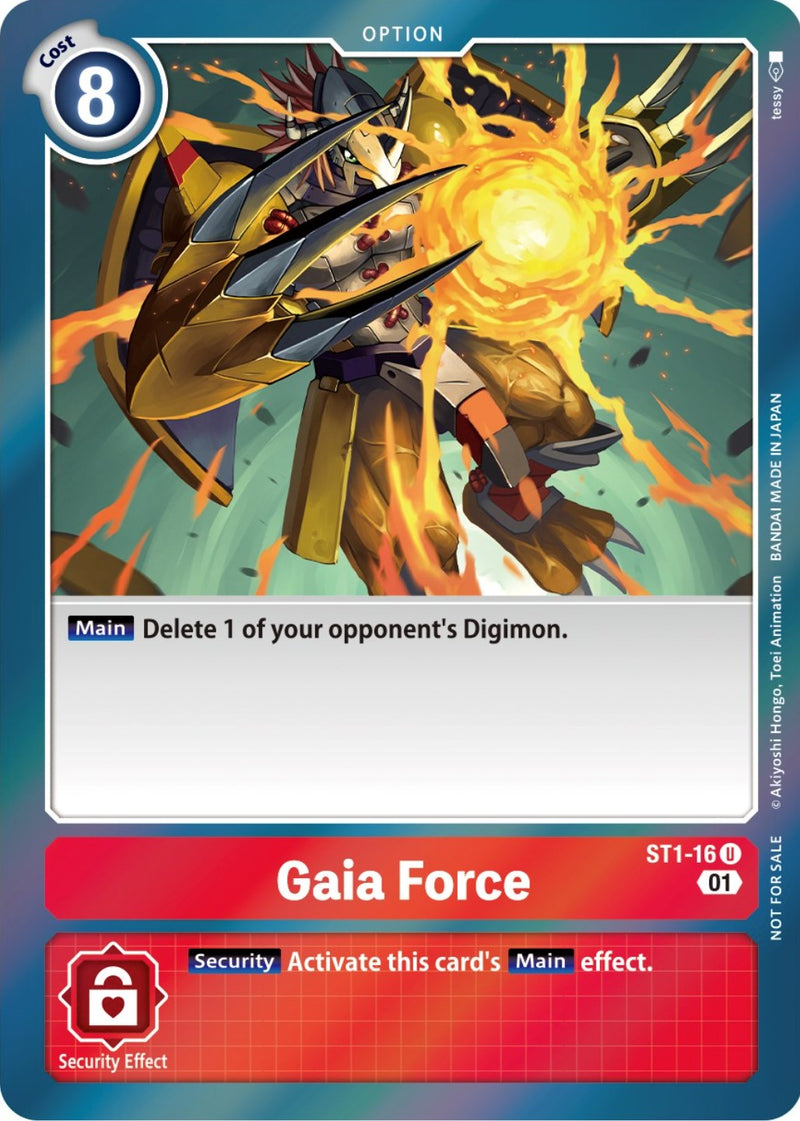 Fuerza de Gaia [ST1-16] (Paquete de Entrada Especial ST-11) [Mazo de Inicio: Promociones de Gaia Roja]