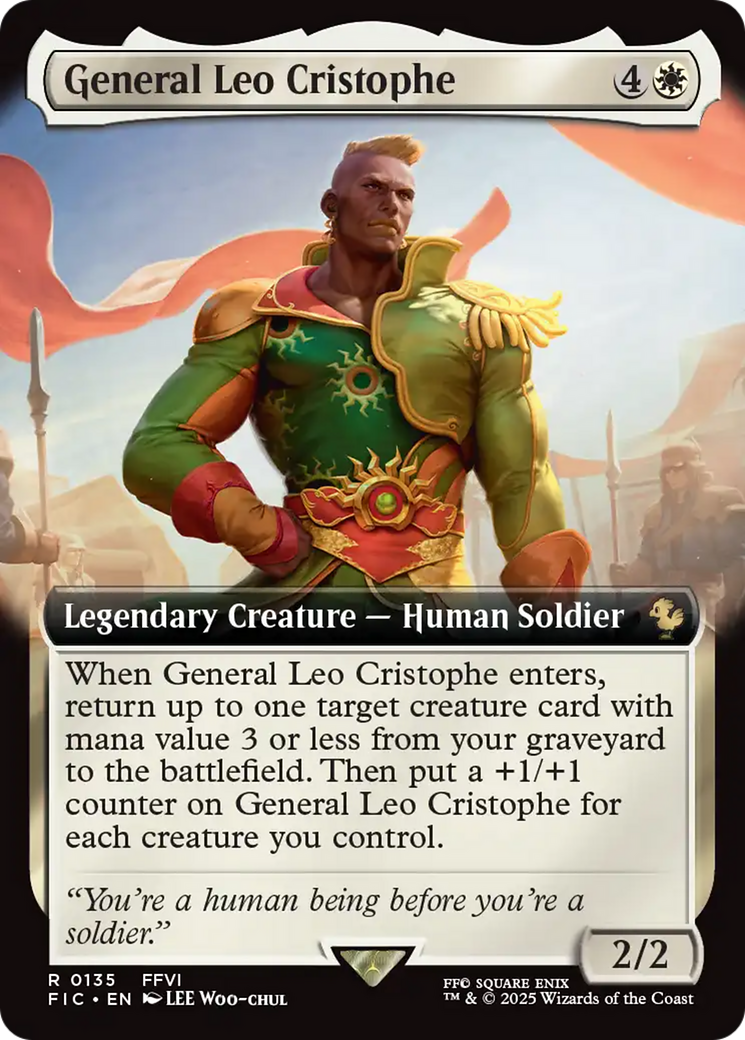 General Leo Cristophe (Arte extendido) [FINAL FANTASY Commander]