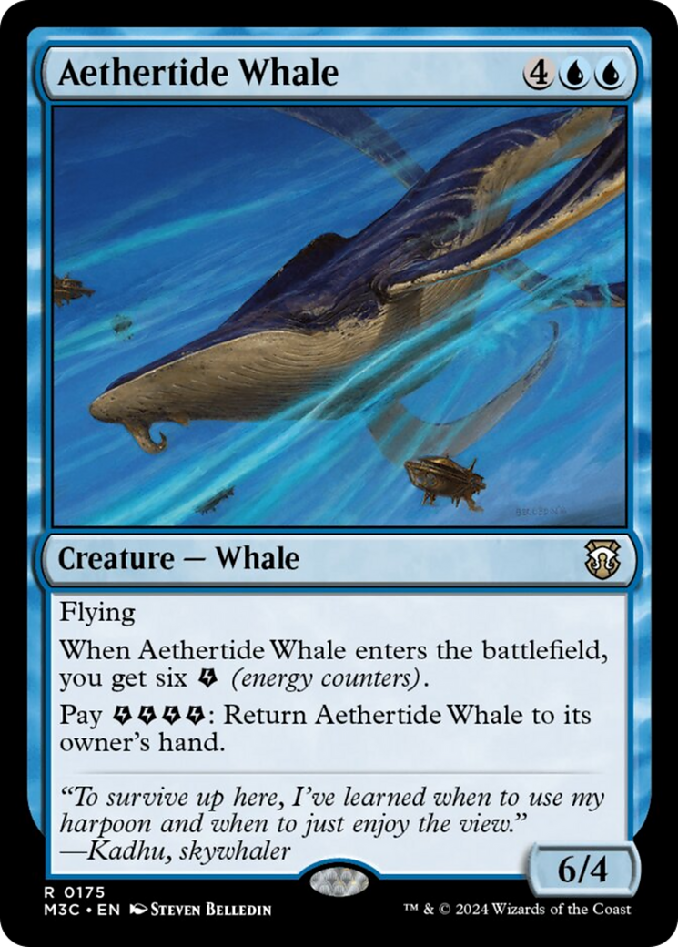 Ballena aethertide (lámina ondulada) [Commander de Horizontes Modernos 3]