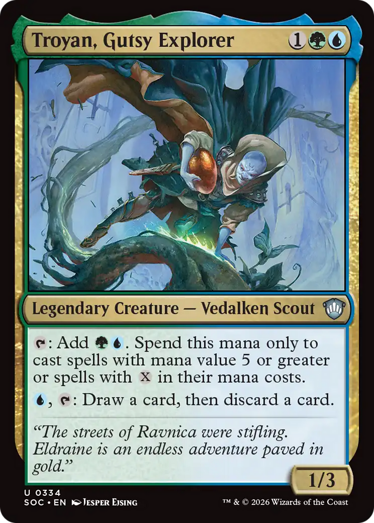 Troyan, explorador valiente [Secrets of Strixhaven Commander]