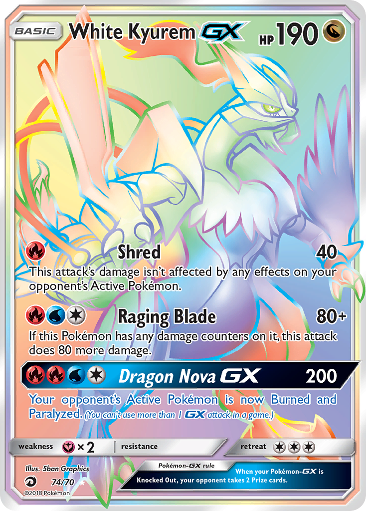 Kyurem Blanc GX (74/70) [Soleil et Lune : Majesté des Dragons]