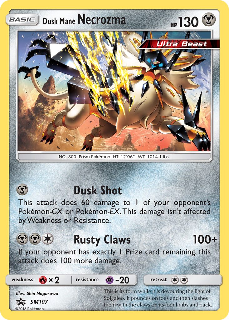Necrozma Crinière du Couchant (SL107) [Soleil et Lune : Promos Étoiles Noires]