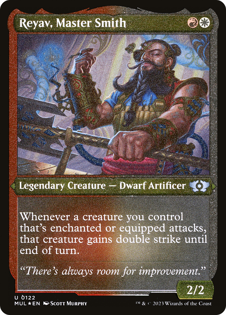 Reyav, Maestro de armamento (Grabado foil) [Leyendas del Multiverso]