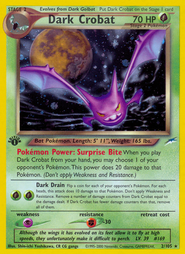 Crobat Oscuro (2/105) [Neo Destiny 1ª Edición]