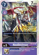 NeoDevimon [BT4-084] (Campeonato Regional Online 2022) (Campeón Online) [Promos de Great Legend]
