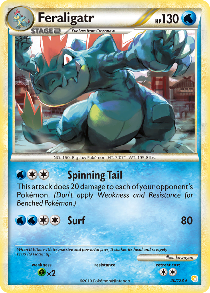 Feraligatr (20/123) [HeartGold & SoulSilver : Set de Base]