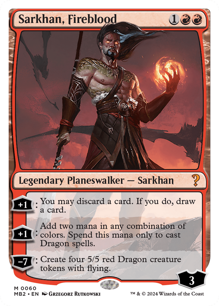Sarkhan, Sangdragon (Cadre blanc) [Booster mystère 2]