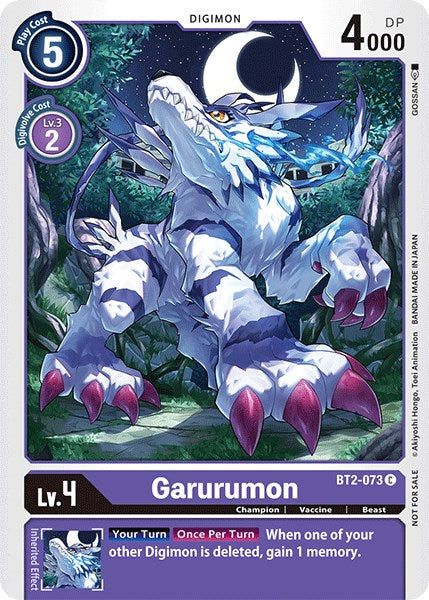 Garurumon [BT2-073] (Official Tournament Pack Vol.3) [Cartas Promocionales del Booster de Lanzamiento Especial]