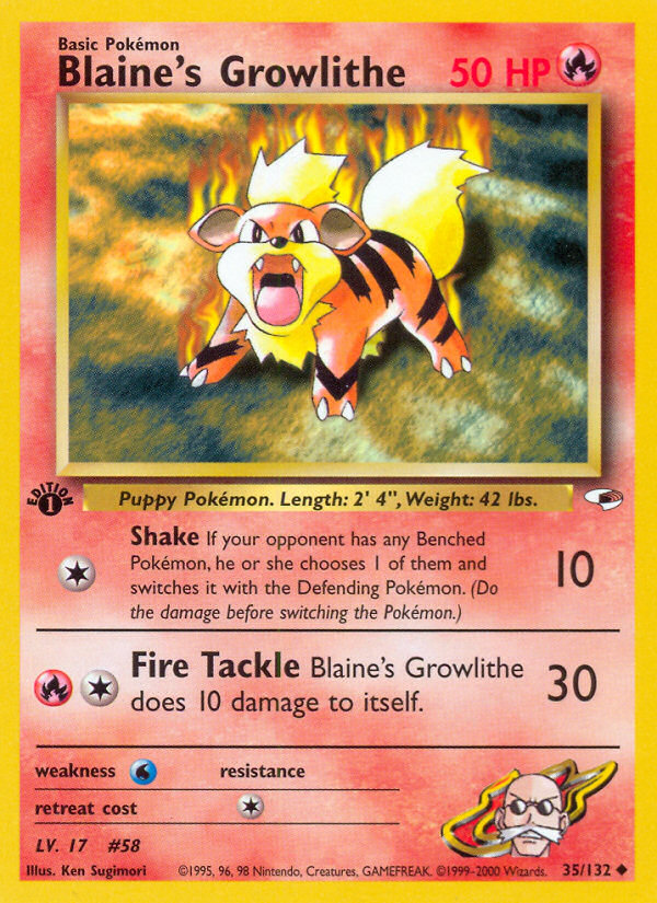 Caninos de Blaine (35/132) [Heroes des Gyms Édition 1]