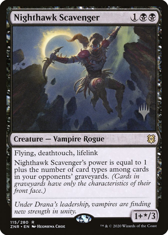 Rapace de la nuit charognard (Pack promotionnel) [Promos de Zendikar Rising]