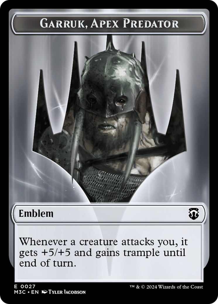 Jeton Garruk, prédateur alpha // Jeton Saprobionte (recto-verso) [Jetons Commander Horizons du Modern 3]