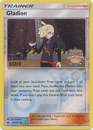 Gladion (95/111) (Promoción de Campeonato Regional - Staff) [Sol y Luna: Invasión Carmesí]