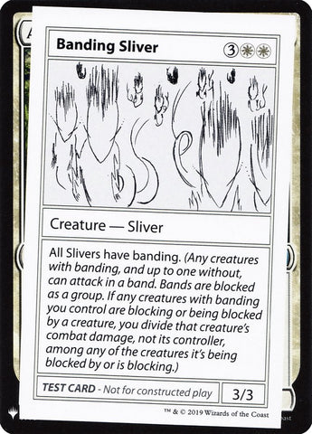 Banding Sliver [Cartas de prueba de Mystery Booster]