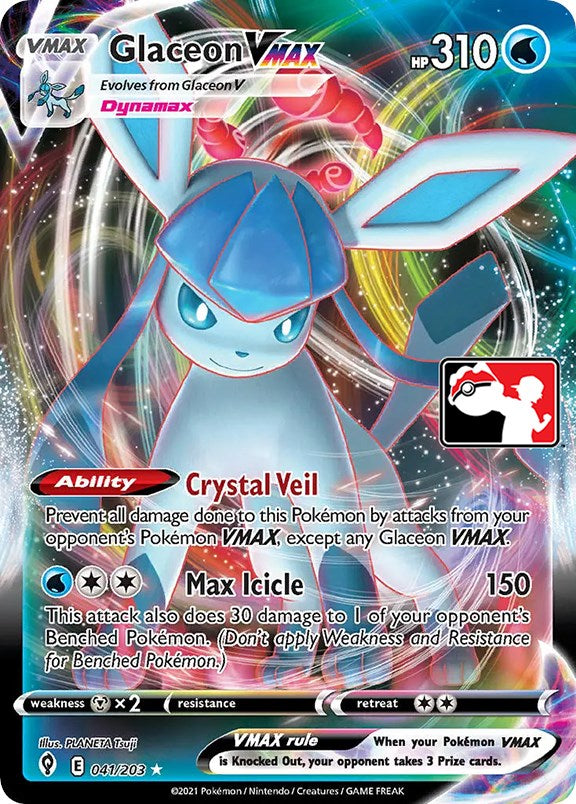 Glaceon VMAX (041/203) [Serie Uno de Paquetes de Premios]
