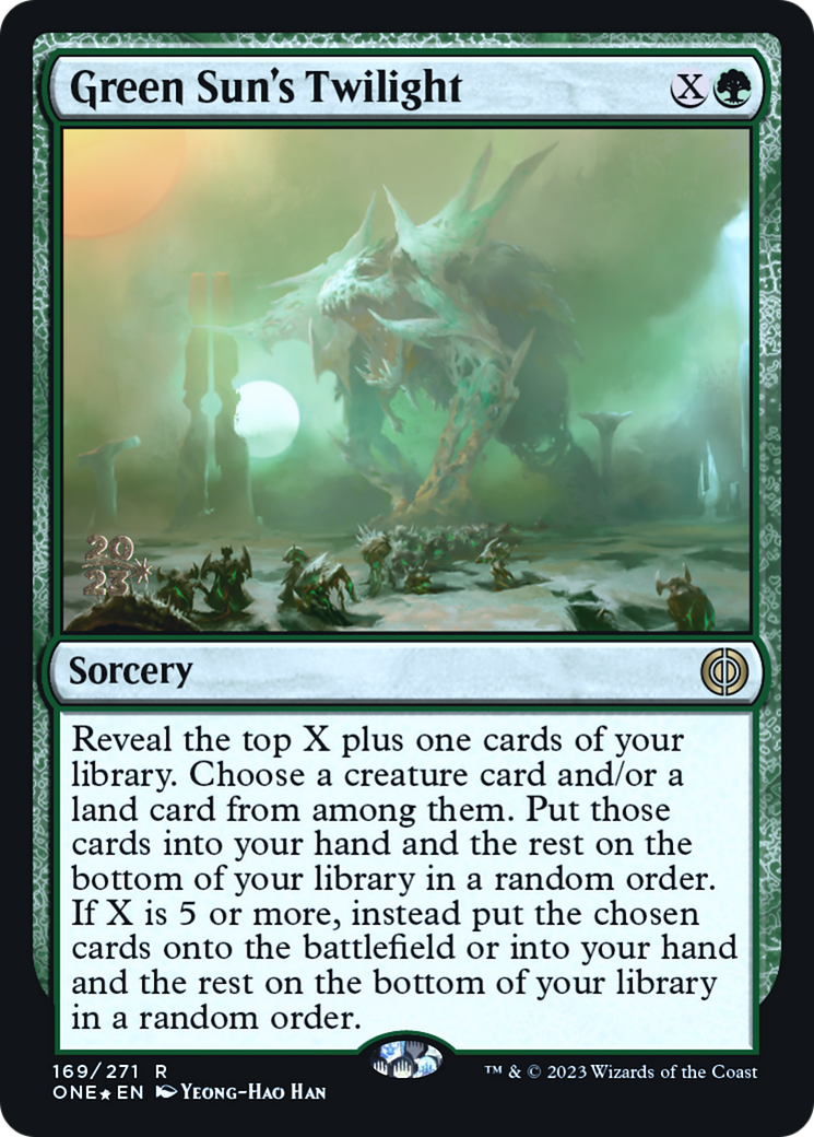 Crépuscule de Soleilvert [Phyrexia : Tout sera un — cartes promo d'avant-première]