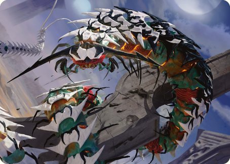 Carte d'art Scrab-griffe d'Atraxa [Série d'illustrations Phyrexia : Tout sera un]