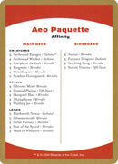 Mazo de Aeo Paquette [World Championship Decks 2004]