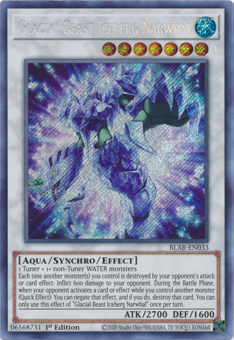 Bête Glaciale Narval Iceberg [BLAR-FR033] Secret Rare