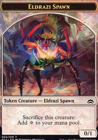 Engendro Eldrazi (004) // Ficha de dos caras Eldrazi [Fichas de Antología de los Planos]