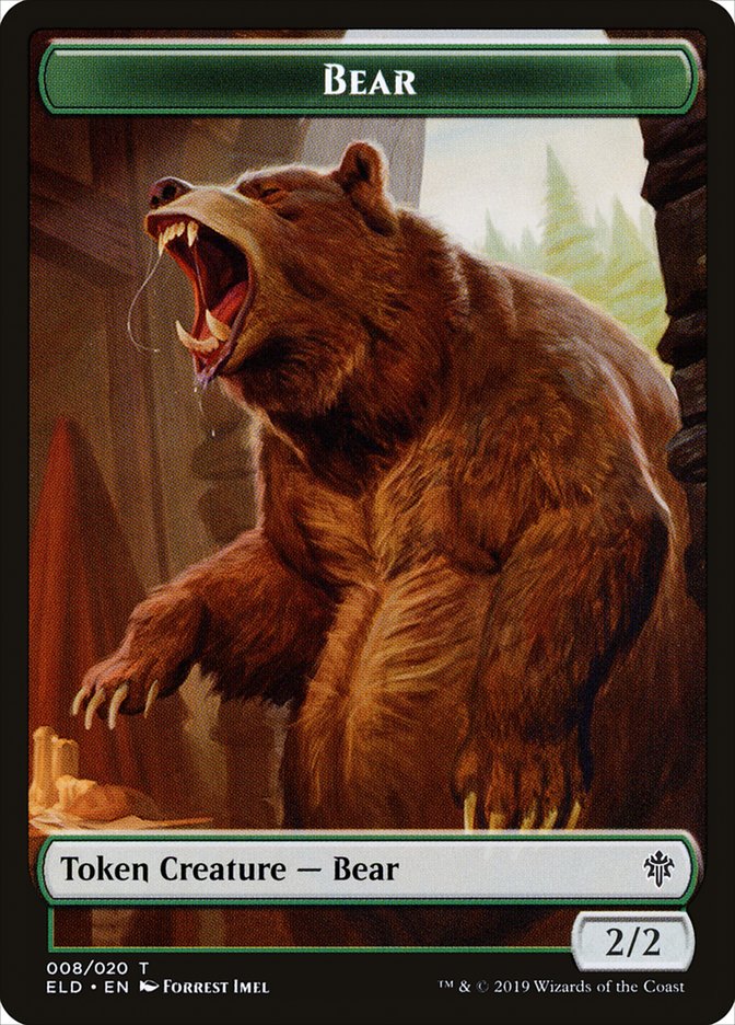 Ficha de oso [Tokens de El trono de Eldraine]