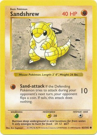 Sandshrew (62/102) [Set de Base sans Ombre Illimité]