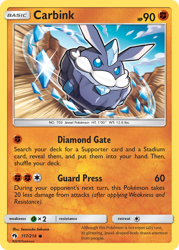Carbink (117/214) [Sol y Luna: Truenos Perdidos]