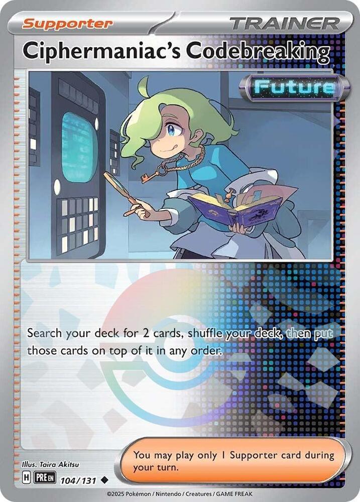 Le Décryptage de Ciphermaniac (104/131) (Motif Poké Ball) [Écarlate et Violet : Évolutions Prismatiques]