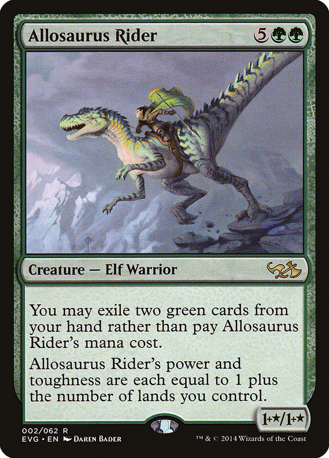 Cavalier allosaure (Elfes contre Gobelins) [Anthologie Duel Decks]