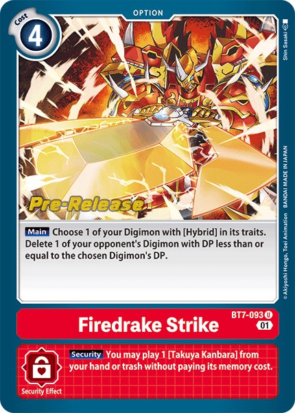 Golpe de Firedrake [BT7-093] [Cartas de Pre-Lanzamiento Next Adventure]